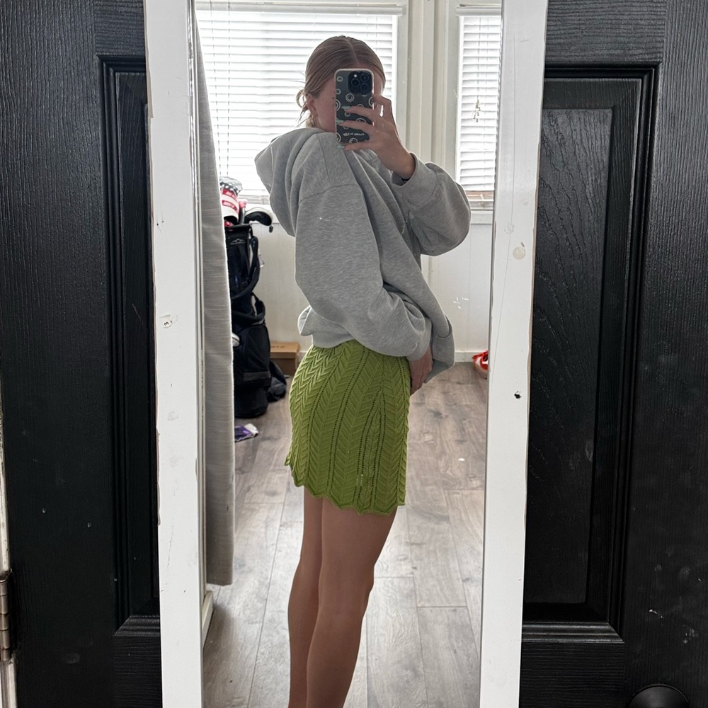 green skirt